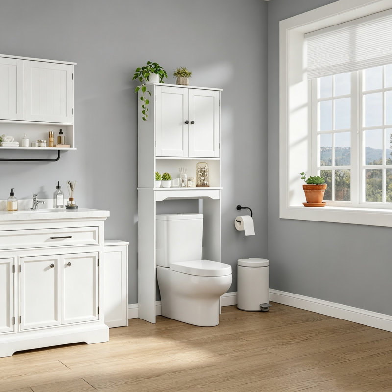 Freestanding Over the Toilet Storage