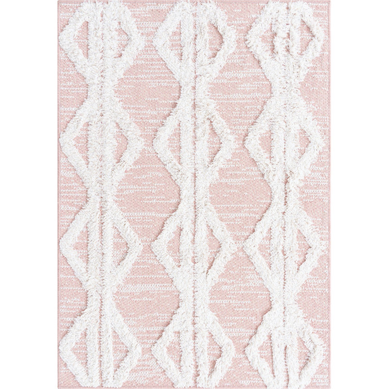 Dudziak Cotton Striped Indoor Rug, Rectangle 2'3" x 3'
