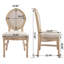 Chaises de salle à manger avec dossier rond et siège en forme de French Country French