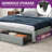 Genevi Storage Upholstered Bed with Built In USB Port-283664386