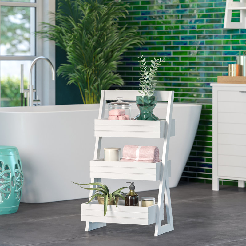 Rangement portatif léger à 3 tablettes RiverRidge Home - blanc
