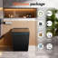 Toilette intelligente BCANHome Black Square avec lavage de bidet avancé, couvercle à ouverture automatique, chasse automatique à 1,28 GPF, siège chauffant à jet double siphon, lavage à chaud et sécheuse, fermeture en douceur, télécommande, stérilisation UV