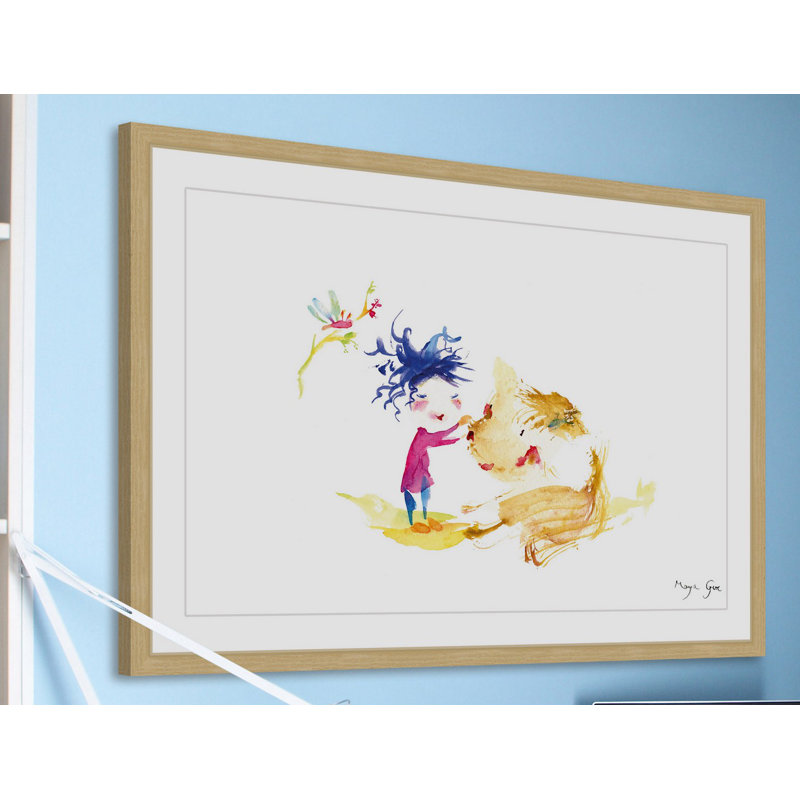 Maya Gur - Single Picture Frame Painting, 61cm H x 91cm W x 3.81cm D