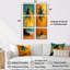Green Palm Trees Vibrant Palm Grove - Ensemble de 6 décorations murales palmiers et palmiers-653408806-653408807