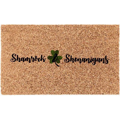 Fushia Non-Slip St. Patrick's Day Outdoor Doormat