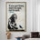 «Banksy-Inspired Motivational Graffiti Art», affiche d'art avec citation inspirante sur toile