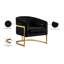 Fauteuil demi-tonneau en velours 30 po Carter-784447141