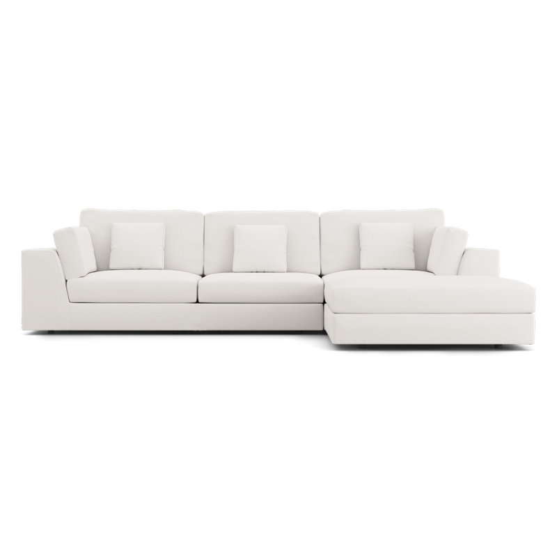 Ensemble de canapé modulaire Perry 06, Tissu craie