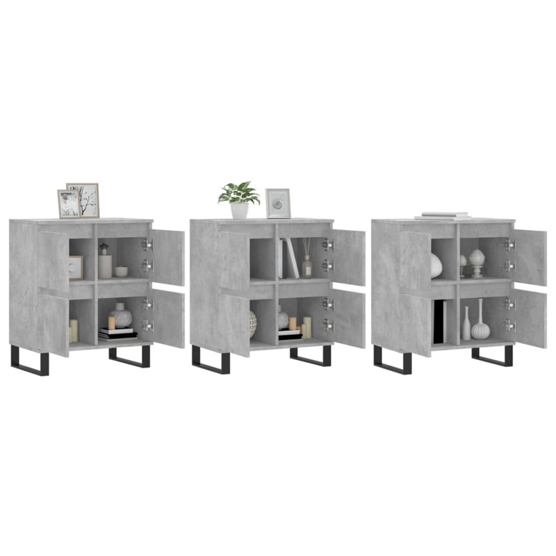 Neleigh 180cm Sideboard, Concrete Grey