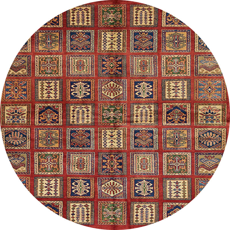 Tapis abstrait moderne 630, Rond 8 pi