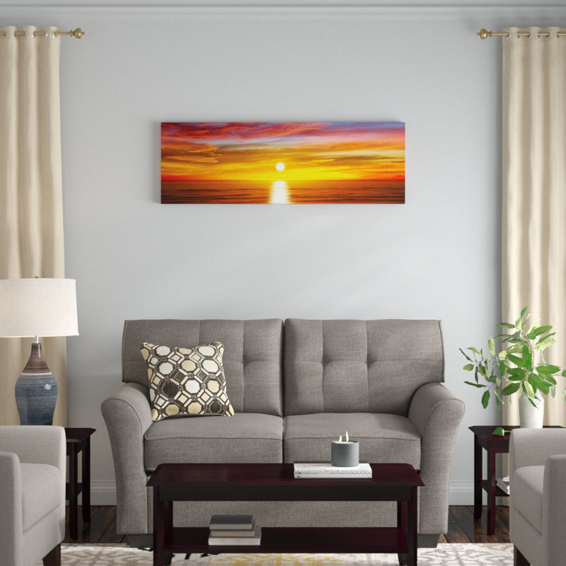 « sunlit horizon iv », reproduction de photo sur toile, H 16 po x l 48 po x P 1,5 po