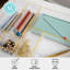 Ensemble de 8 organisateurs de bureau de bureau empilables en plastique Martha Stewart Kerry