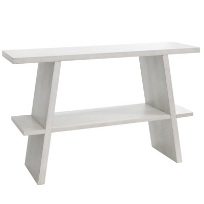 Console angulaire Arden - Blanc cassé patiné