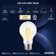 Luxrite Vintage A19 LED Light Bulbs 12W=100W 1600 Lumens 3500K Dimmable 4 Pack