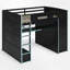 Lit mezzanine double avec bureau intégré et rangement-2022868881