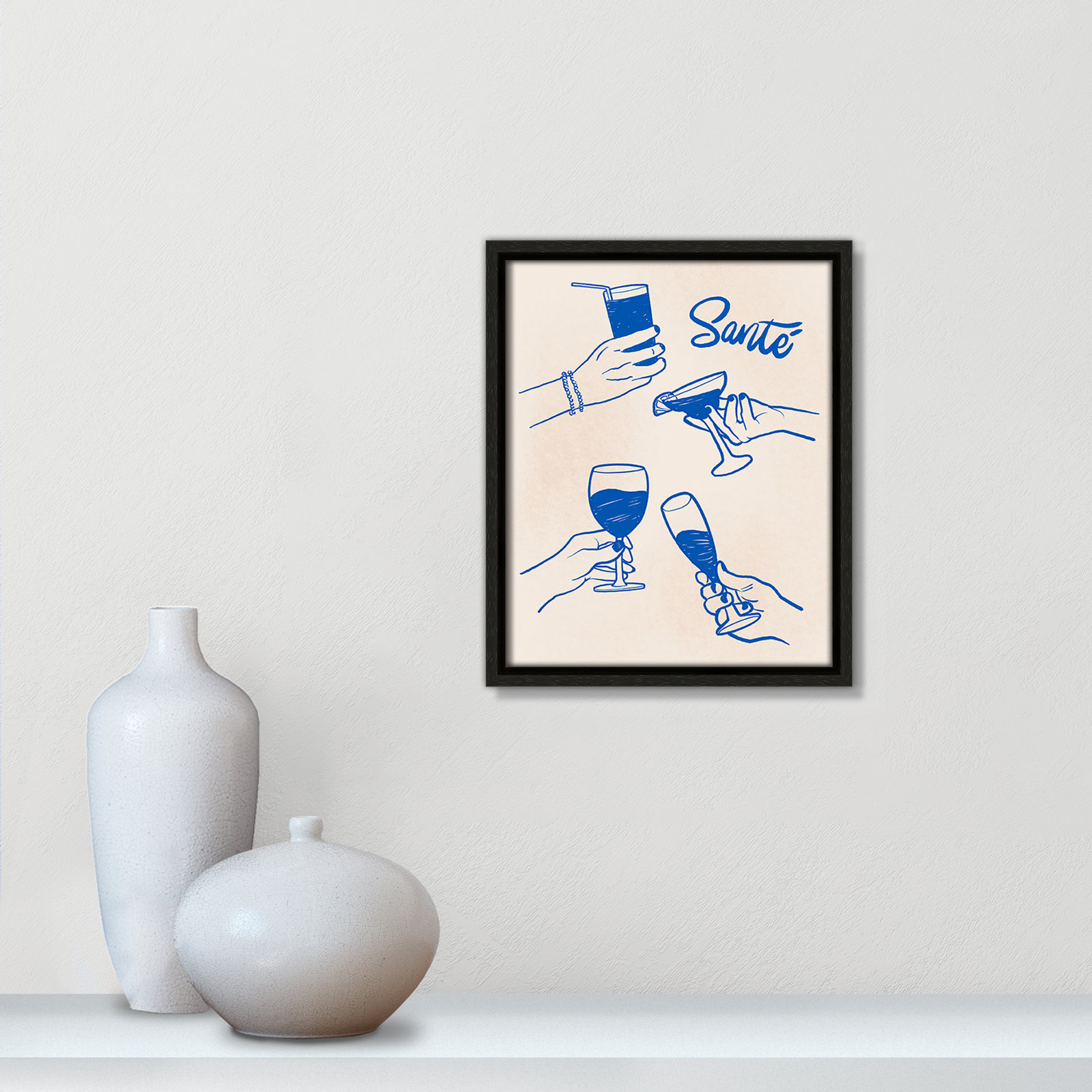 Sante Print by Kimberly Allen, 9.5'' W x 11.5'' H, Espresso Floater
