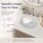 16.5" x 13.4" Undermount Oval Bathroom Sink, Vitreous China Vanity Basin with Overflow, Scratch & Stain Resistant, Easy to Clean, White