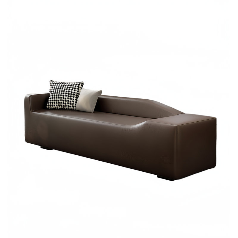 Lauriston Leather Match Upholstered Bench, Coffee