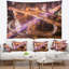 Tapisserie de mélange de polyester en polyester avec accessoires suspendus inclus-28489993