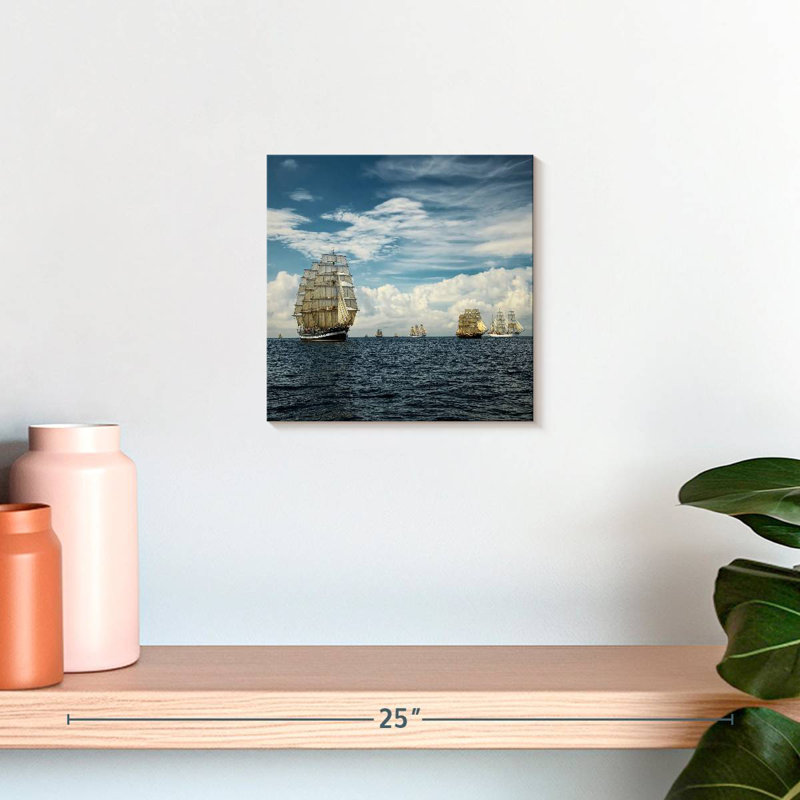 Mehar Sailing Old Ships, 10" H x 10" W