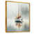 Toile avec cadre flottant or