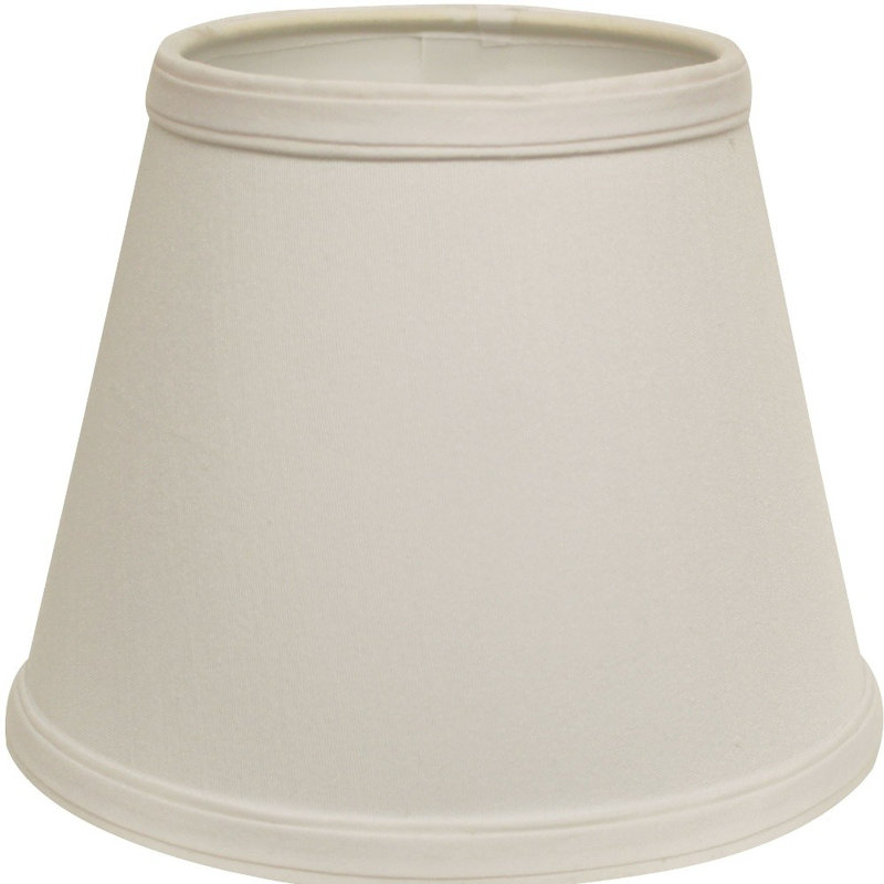 Abat-jour rigide incliné Shantung, Blanc, H 8 po x l 12 po x P 12 po
