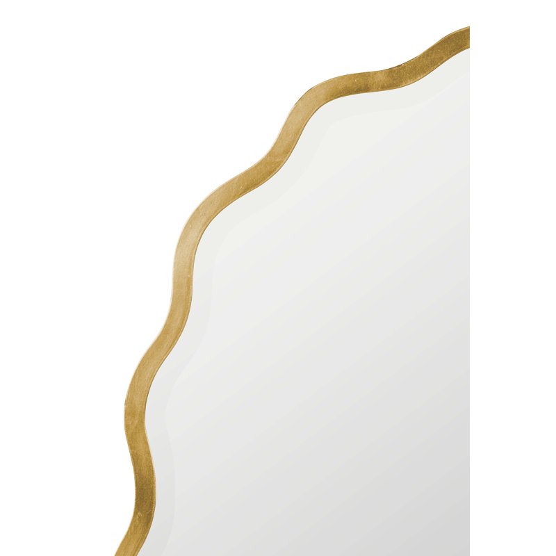 Serafina Scalloped Wall Mirror, Gold