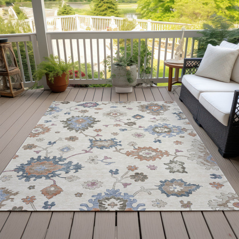 Tapis intérieur / extérieur lavable à la machine Segin ACN1218, Rectangulaire 8 pi x 10 pi