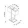 Quellenhof 50cm Bed Side Table Lamp Floor and Table Lamp Base Set with USB and Outlet