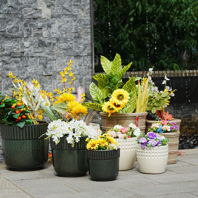 Pot de fleurs, Noir antique