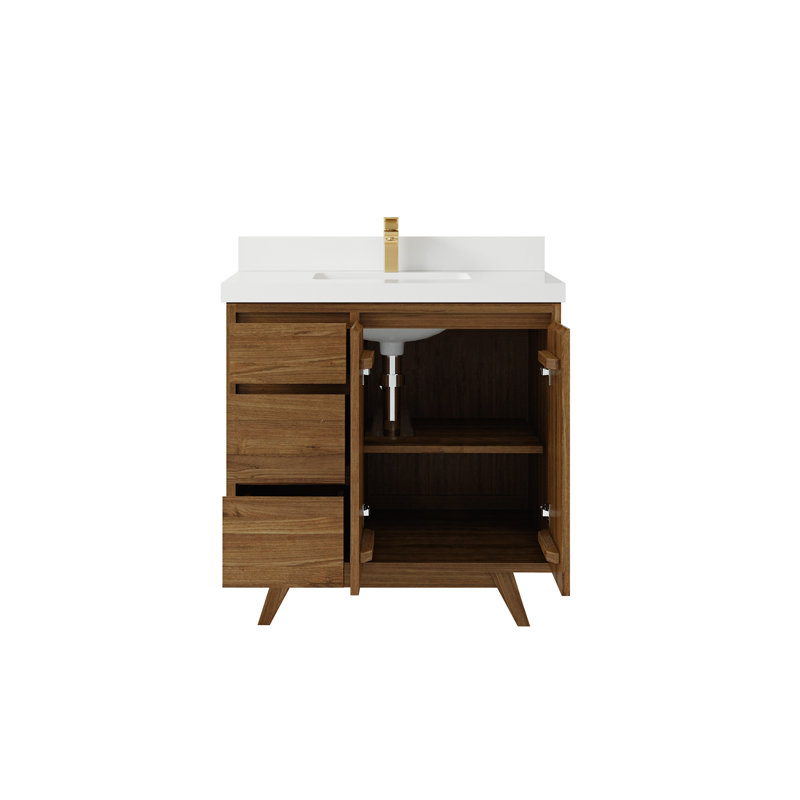 36 po X P 22 po Lavabo de salle de bain D Madison, Blanc