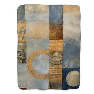 Couverture ultramarine Nomad Nocturne - Sherpa de qualité supérieure 1 pièce