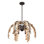 Grecian 6-Light Chandelier in Champagne Mist with Coconut Shell by Breegan Jane