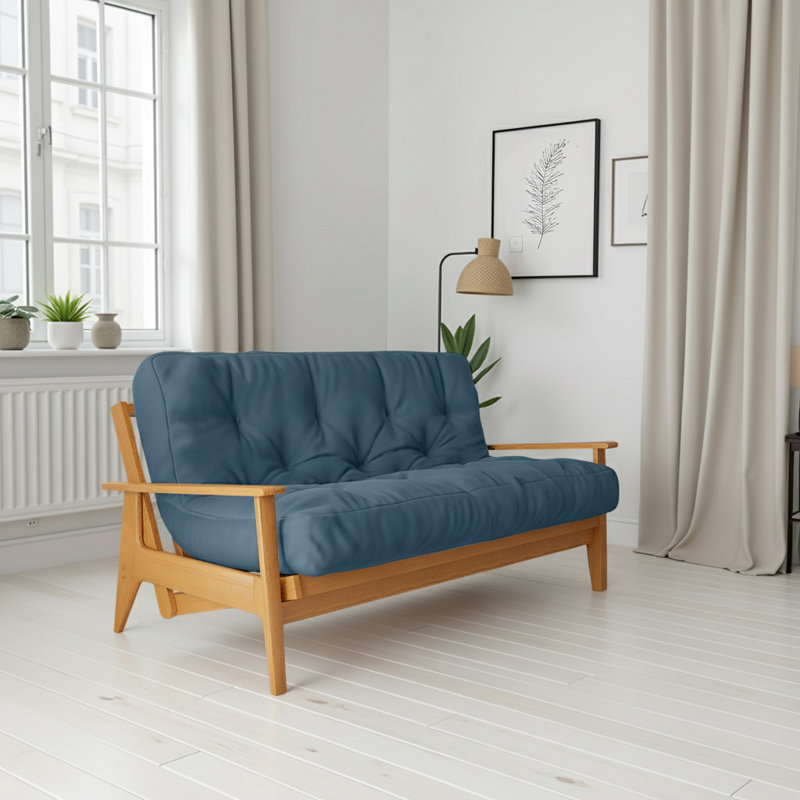 Matelas en mousse pour canapé-lit Futon de Lipson - , certifié CertiPUR-US, sans cadre, Bleu, Double, 8"