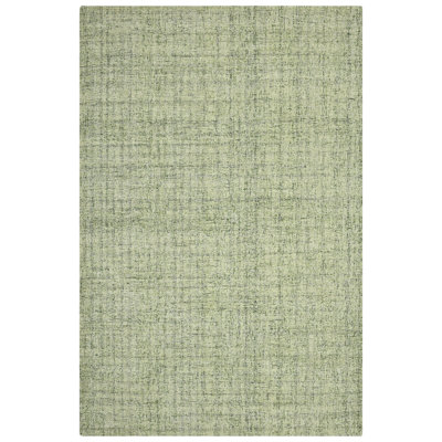 Oksen Handmade Tufted Wool Green Area Rug