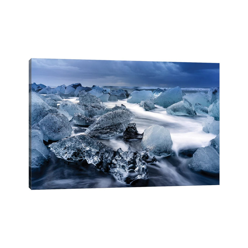 Jokulsarlon Glacier Lagoon I by Susanne Kremer - Gallery-Wrapped Canvas Giclée on Canvas, Canvas, 20.32 cm H x 30.48 cm W