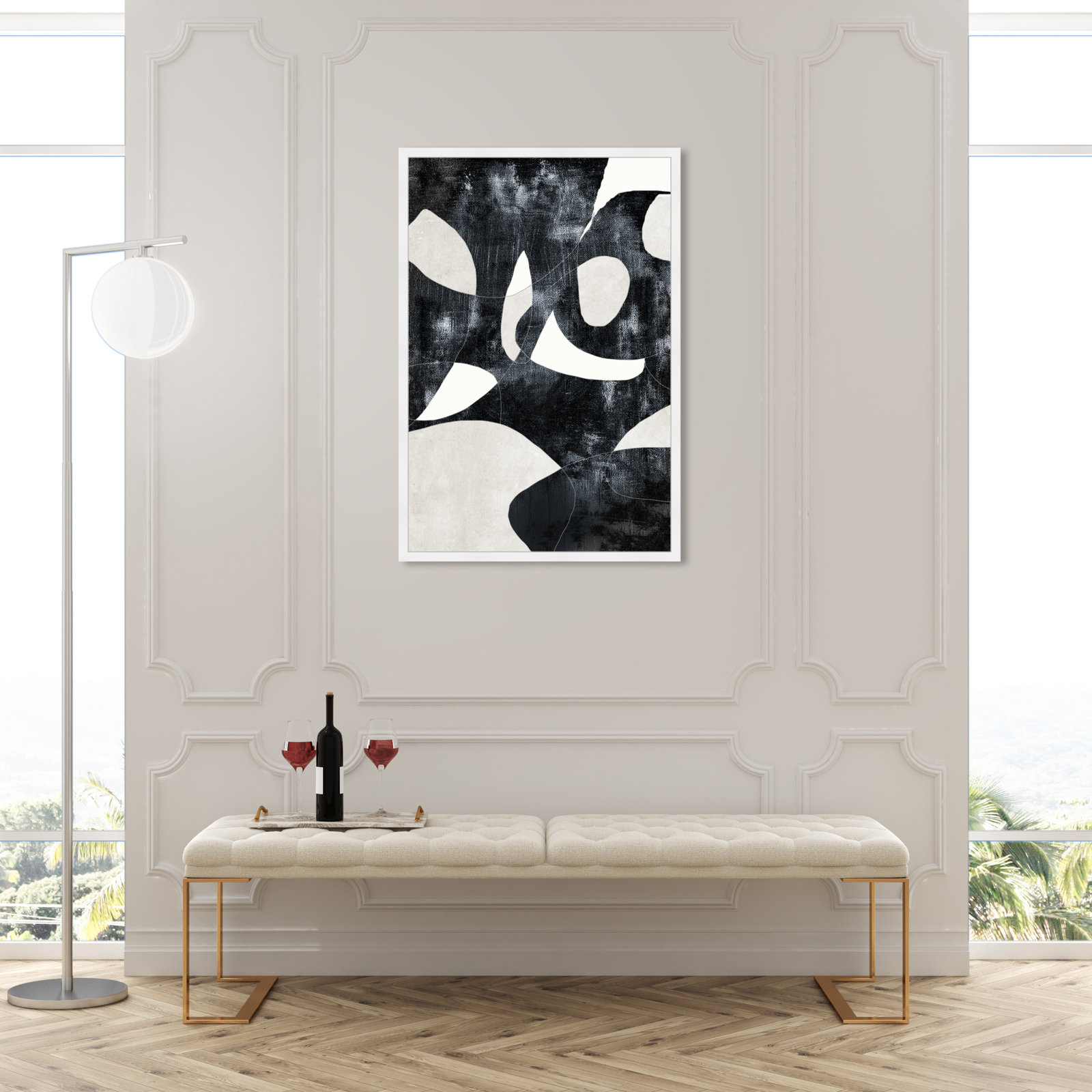 All of Me Print by Oliver Gal, 47" H x 32" W, White Framed