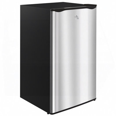 3.2 Cu.Ft Mini Fridge With Freezer, Compact Refrigerator With Adjustable Thermostat, Shelf And Reversible Door For Bedroom, Dorm, Home Office, Energy Efficient