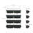 8-Pot Vertical Wall Planter, Hanging Balcony Garden Rack-665191854