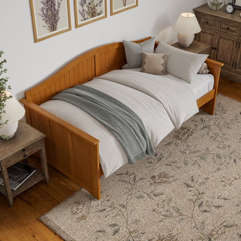 Nantucket Solid Wood Twin Daybed, Light Toffee