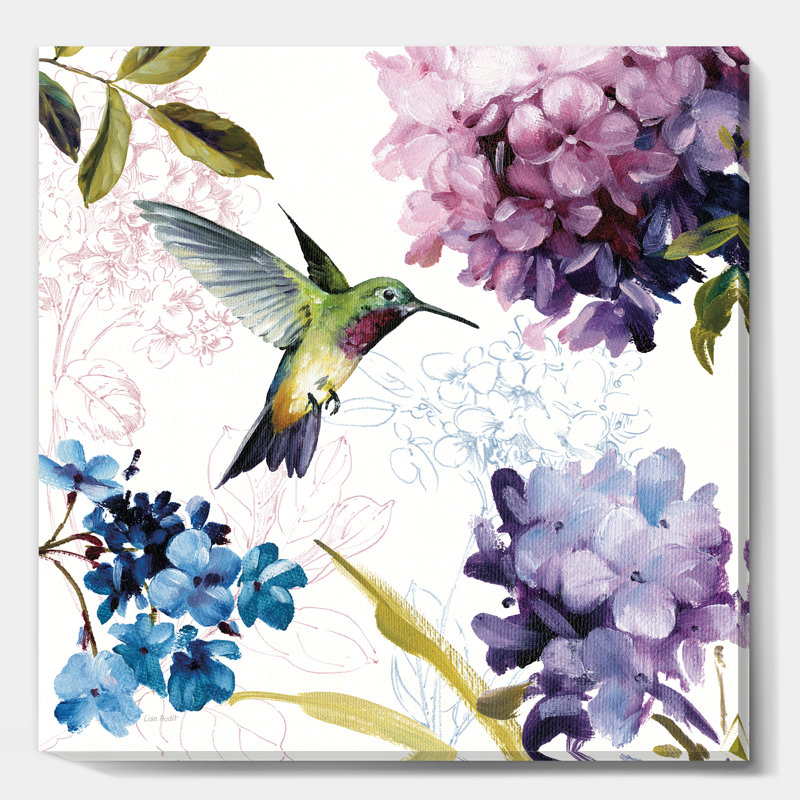 «Spring Nectar Square II», reproduction d'art sur toile tendue, H 46 po x l 46 po x P 1,5 po