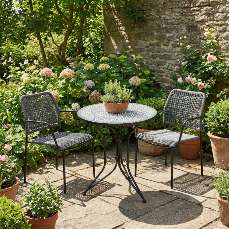 2 - Person Patio Dining Set with Round Table