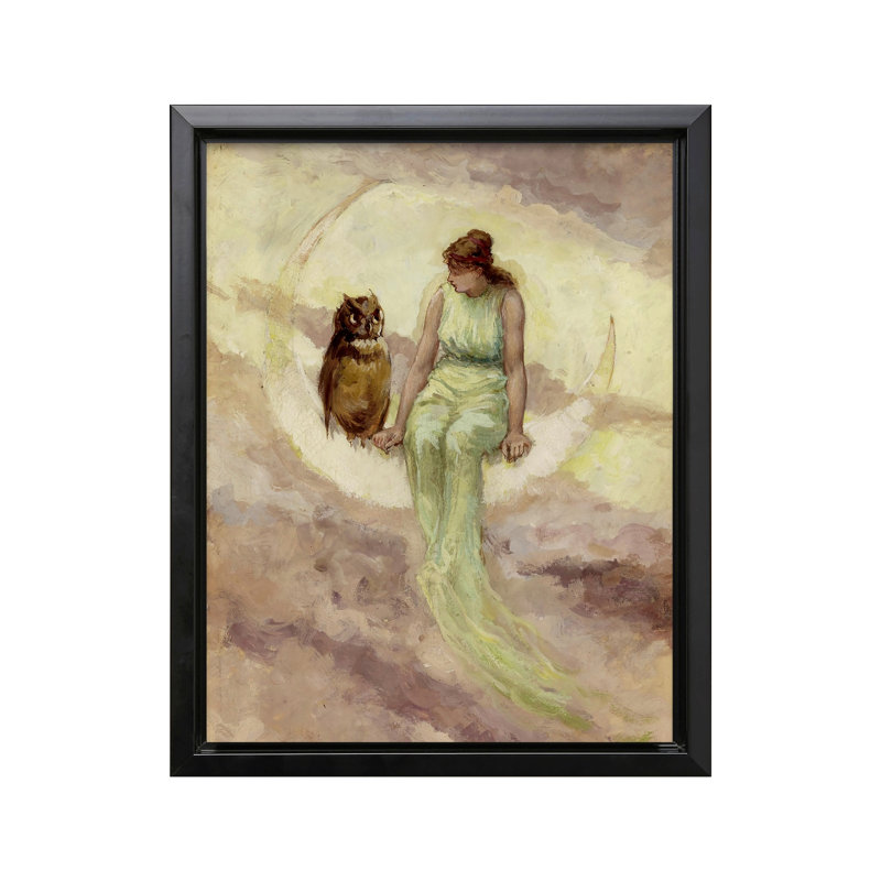 La fille de la sorcière, Cadre noir, Canvas, H 16 po x l 20 po