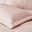 Édredon simple - Médaillon brodé en fausse fourrure, ultra, rosé avec médaillon en fourrure, rosé