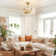 23'' 4-Light Glass Sahde Fandelier with Remote Control