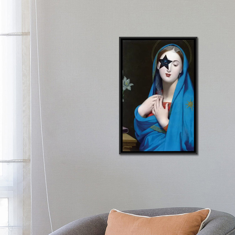 « the starchild », impression sur toile, Toile avec cadre noir, H 48 po x l 32 po x P 1,5 po