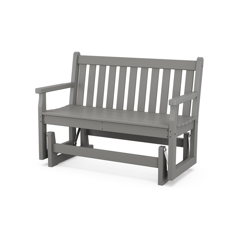 Fauteuil oscillant de 48 po POLYWOOD, Gris ardoise
