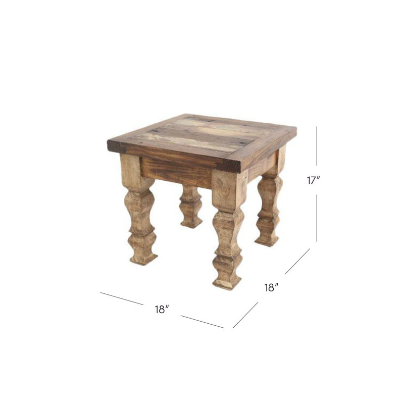 Table de bout Kates, Blanc antique