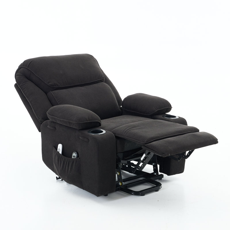 Fauteuil inclinable chauffant et massant télécommandé pour personnes âgées - Power Lift, réglable, thérapeutique