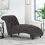 Chaise longue capitonnée à boutons avec pieds en bois de bouleau